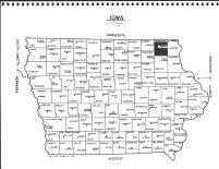 Iowa State Map, Winneshiek County 1978